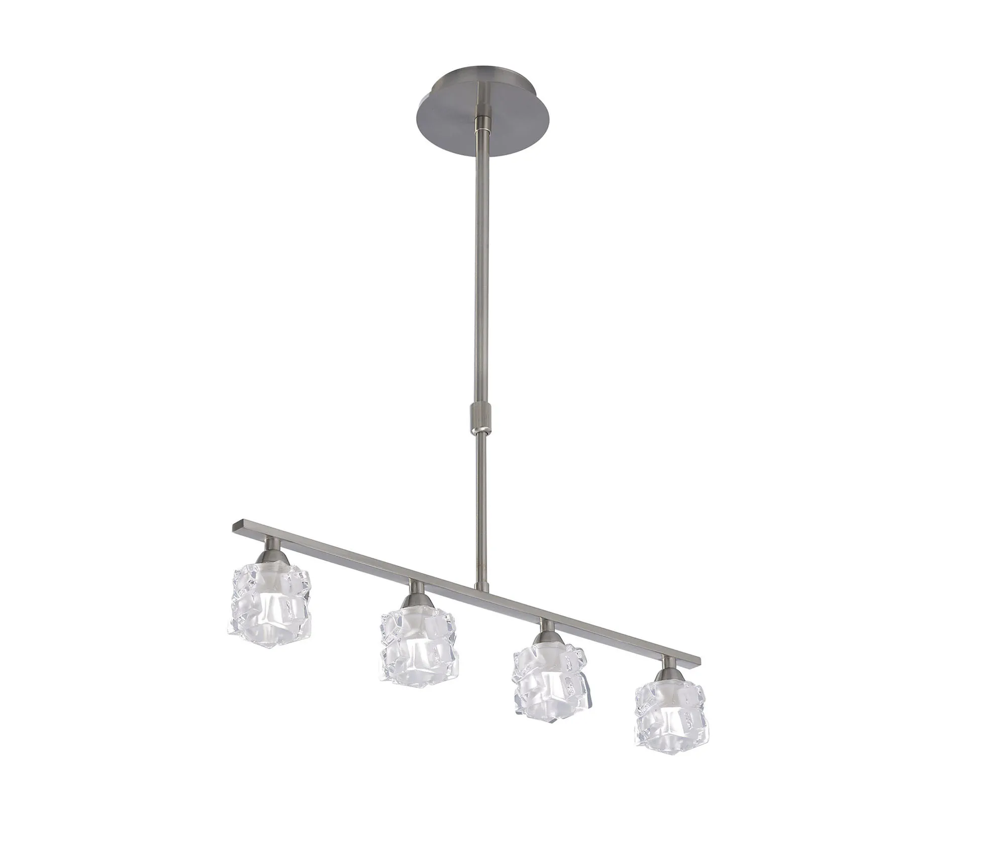 M1857  Ice SN Telescopic Pendant 4 Light